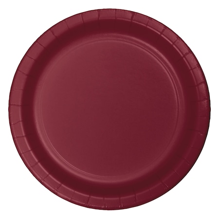 Touch Of Color 9" Burgundy Red Paper Plates 240 PK 473122B